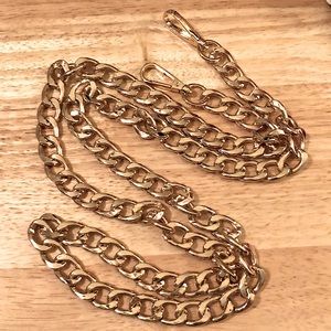 Pom Pom London Chain Purse Strap in Gold